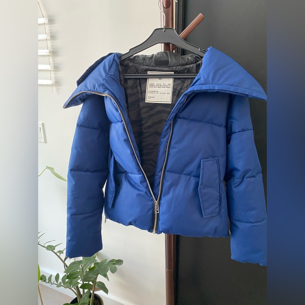 Zadig & Voltaire Blue Outerwear / puffer jacket